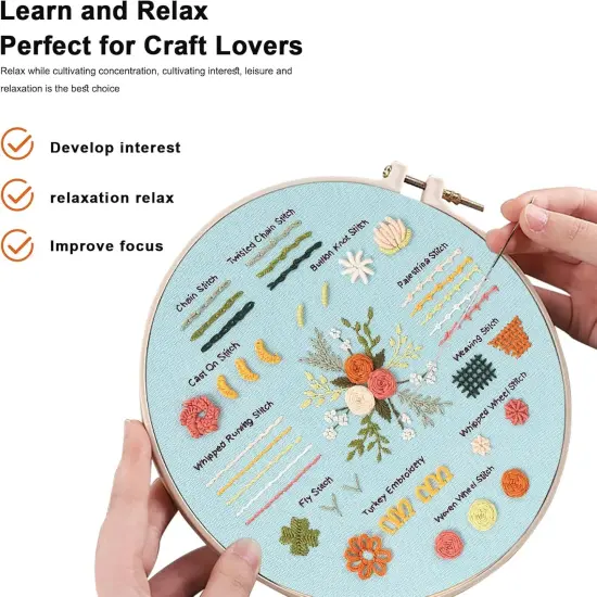 Embroidery Starter Kit for Beginner DIY {4}