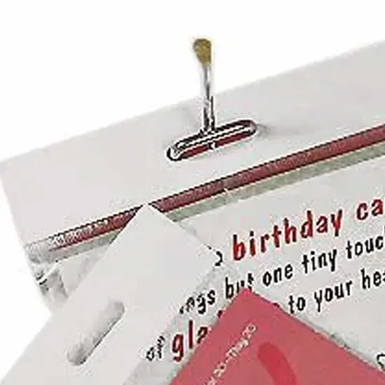 Versatile Lip & Tape Cello Bags with Header 6" x 8" 1.2 mil {4}