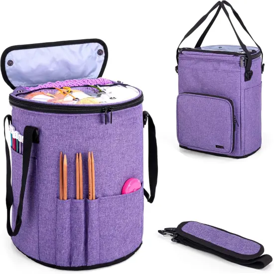 Yarn Storage Crochet Bag Organizer {5}