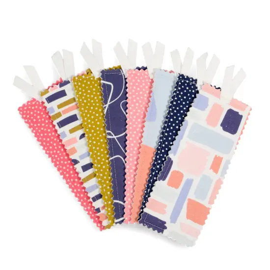 Crosscut Sewing Co.&reg; Bookmark Sewing Project Kit for Beginners Abstract blue {3}