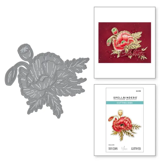 Spellbinders Etched Dies By Yana Smakula-Yana's Poppy {7}