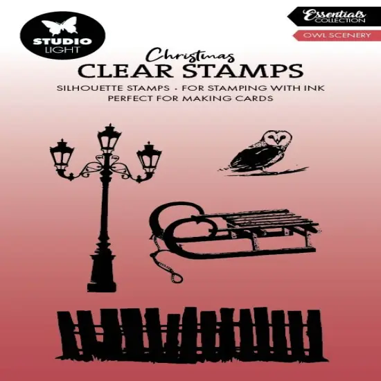 Studio Light Essentials Clear Stamps-Nr. 710, Owl Scenery {1}