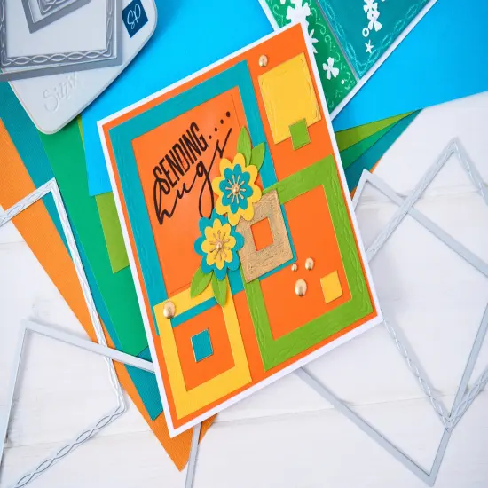 Sizzix Framelits Die Set By Stacey Park 11/Pkg-Fanciful, Yvette Interlaced Squares {7}