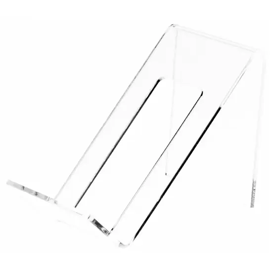 Plymor Clear Acrylic Cell Phone Display Stand / Easel, 2" W x 3.5" D x 2.75" H {1}
