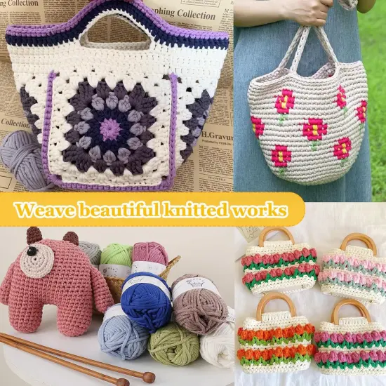 100g Yarn for Crocheting and Knitting (Pumpkin Yellow) {4}