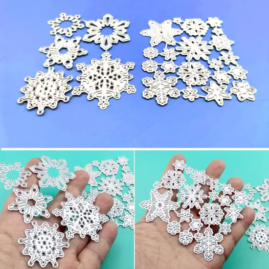 25 PCS Snowflake Dies Christmas {3}