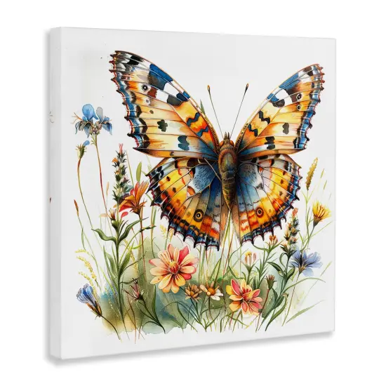 Stupell Industries Summer Garden & Butterfly Canvas Wall Art Design by LSR Design Studio {3}