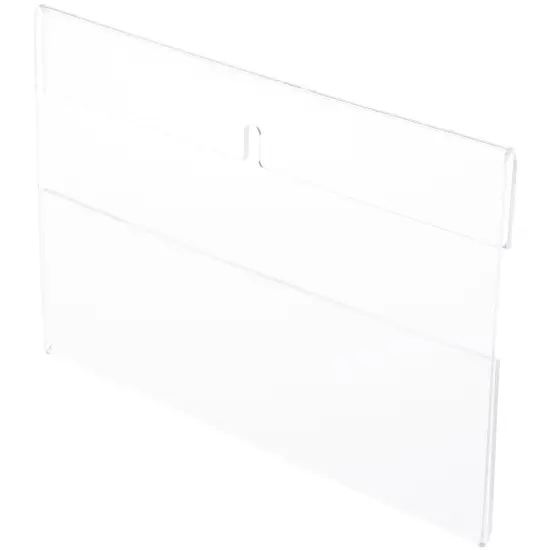 Plymor Clear Acrylic Top-Fold Literature Sign Holder Frame (Wall Mount), 9" W x 6" H {1}