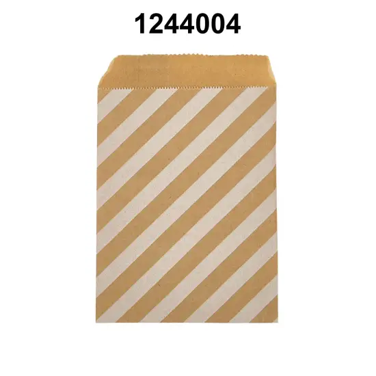 Essential White Paper Merchandise Bags 4" x 5 3/8" Diagonal {3}