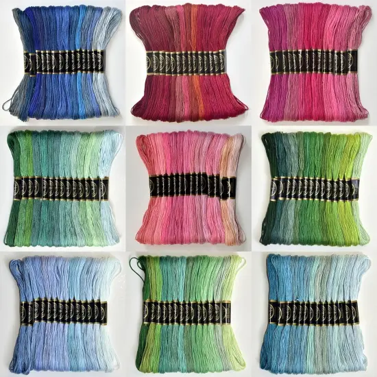 Embroidery Floss Rainbow Color {4}