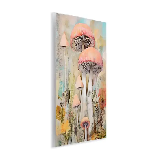 Stupell Industries Soft Collaged Mushrooms Wall Plaque Art Design by LSR Design Studio {3}