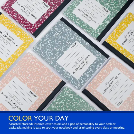 BAZIC C/R 100 Ct. Premium Morandi Color Marble Composition Book {4}