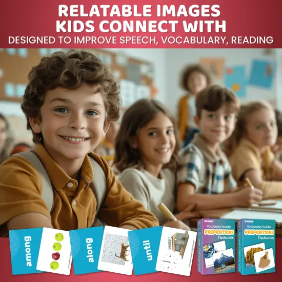 QUOKKA Set of 2 Learning Flash Cards 2x52 - Words&Sentences - Action Verbs - Vocabulary Builder {2}