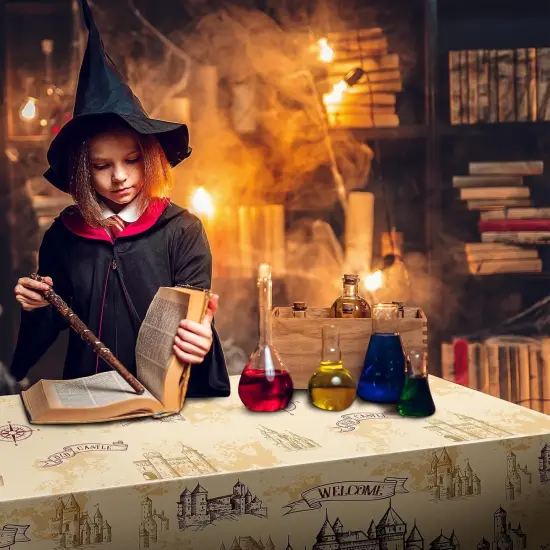 Wizard Party Plastic Table Cover {5}