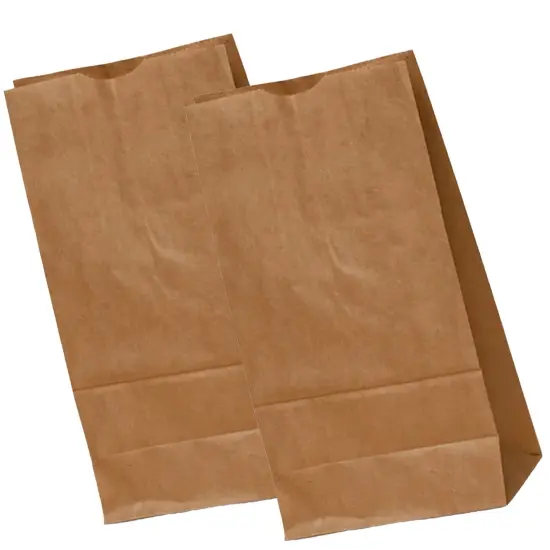 Eco Kraft Grocery Bags 6 9/16'' x 4'' x 13 3/16'' {4}