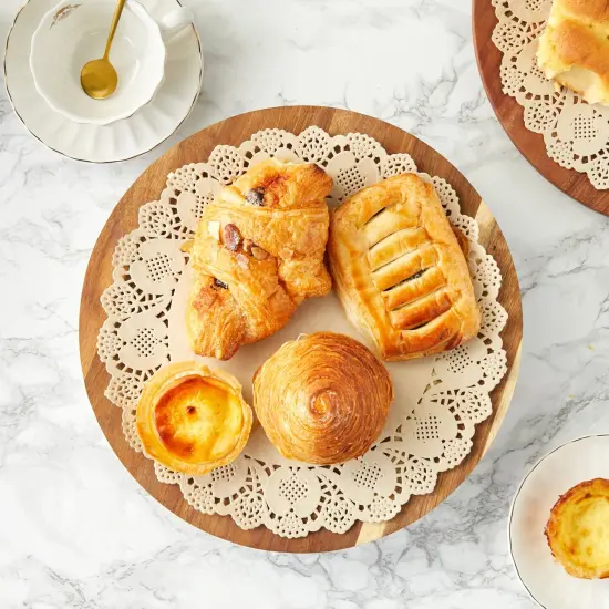 250 Pack Round Paper Placemats for Cakes, Desserts, Light Brown Doilies for Food, Formal Events (12 In) {3}