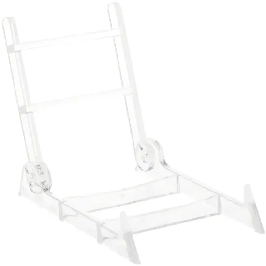 Plymor Clear Acrylic Adjustable Display Easel, 2.375" W x 3.5" D x 3" H {1}