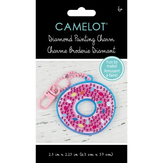 Camelot Dots Diamond Art Kit 2.5"X2.25" -Doughnut Sprinkle Charm {1}