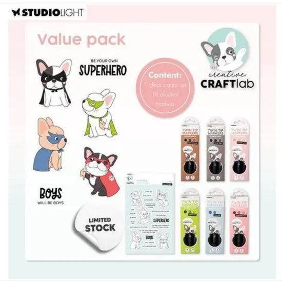 Studio Light Essentials Markers 8/Pkg-Nr. 02, Twin Tip {1}