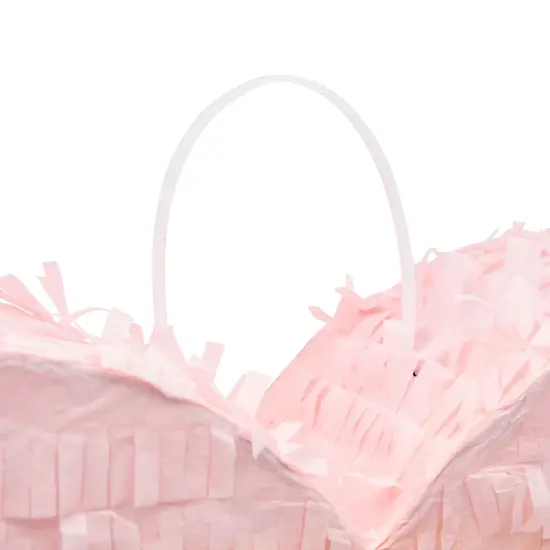 Sparkle and Bash Pink and Gold Ombre Pull String Heart Pinata, Ideal for Birthday Party Decorations & Supplies, Quinceanera, Valentine's Day (16 x 13 x 3 In, Small), Ages 3-14 {5}