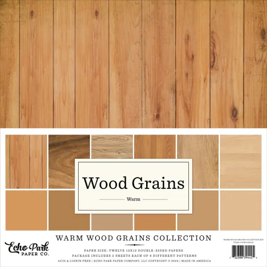 Echo Park Collection Kit 12"X12"-Warm Wood Grains {1}