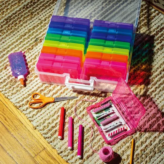 Plastic Storage Container Box with 16 Inner Cases (Multi-colored) {5}