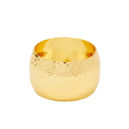 Gold Napkin Rings, Set of 12 for Dining Table (Metal, 1.8 Inches) {6}