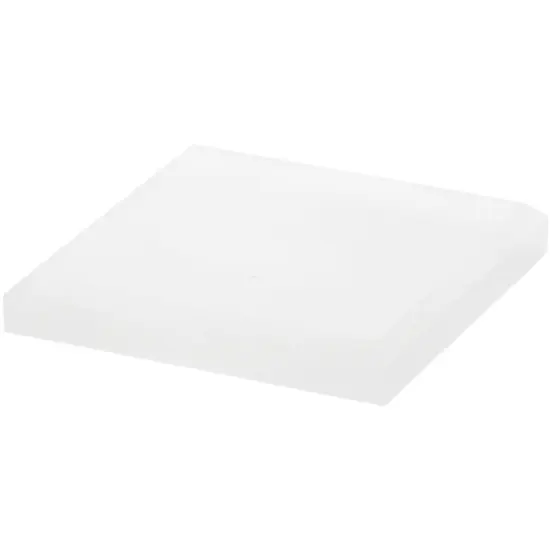 Plymor Frosted Acrylic Square Beveled Display Base, 3" W x 3" D x 0.5" H {2}