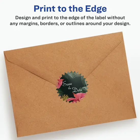 Avery Glossy White Starburst Labels with Sure Feed, 2.25" {3}