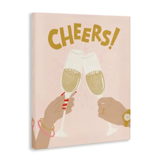 Stupell Industries Celebration Cheers Drinks Canvas Wall Art Design by Kristina Hultkrantz {3}