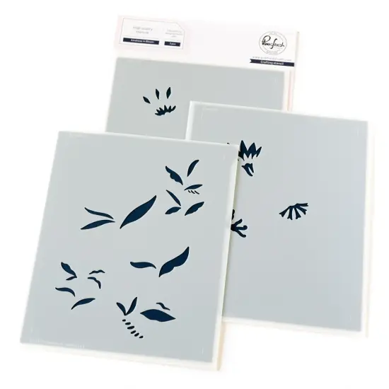 Pinkfresh Studio Stencils 4.25"X5.5" 3/Pkg-Kindness In Bloom {1}