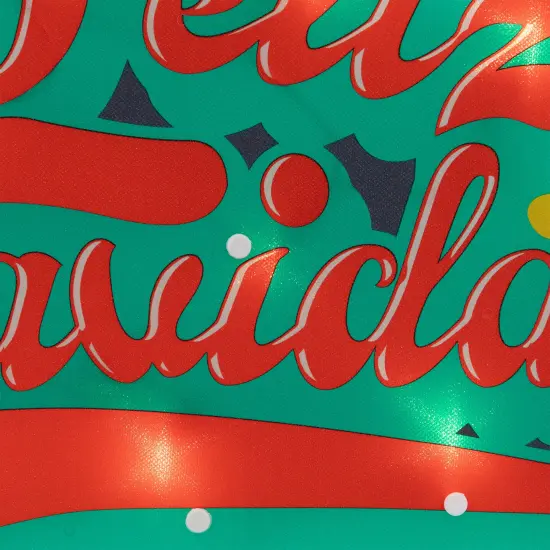 Northlight 18" Lighted 'Feliz Navidad' Christmas Window Silhouette Red {7}