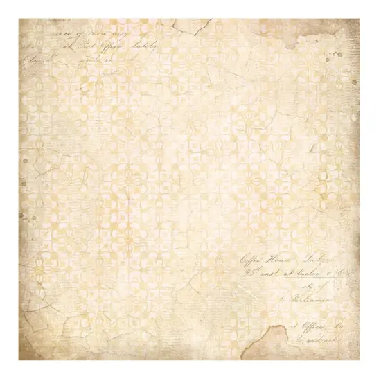 Stamperia Polyester Fabric 12"X12" 4/Pkg-Golden Harmony {4}