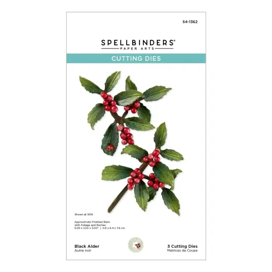 Spellbinders Etched Dies By Susan Tierney-Cockburn-Black Alder {1}