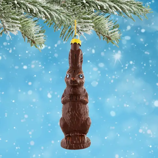Cody Foster 4.75 In Chocolate Rabbit Easter Tree Ornament , Christmas Decor Easter Bunny Blue {4}