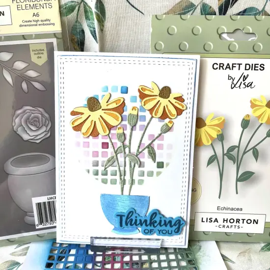 Lisa Horton Crafts Layering Dies-Echinacea {3}