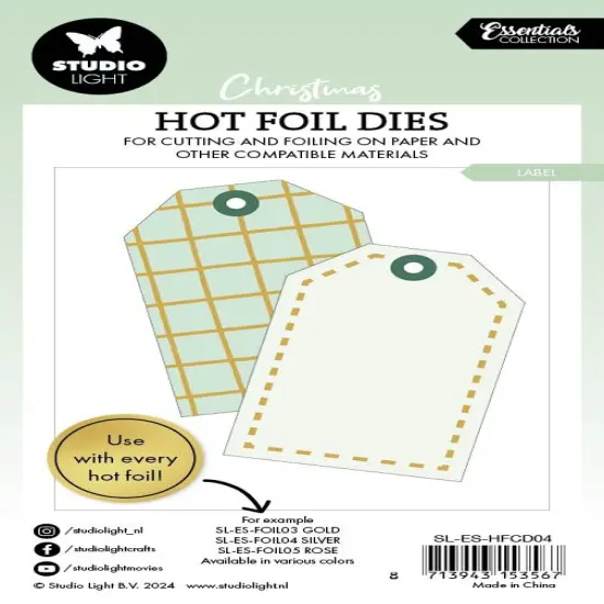 Studio Light Essentials Hot Foil Cutting Die-Nr. 04, Labels {3}