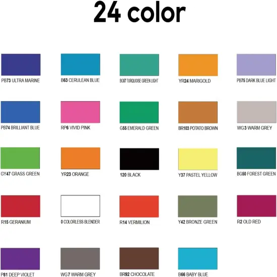 Alcohol Markers - 24 Coloring {3}