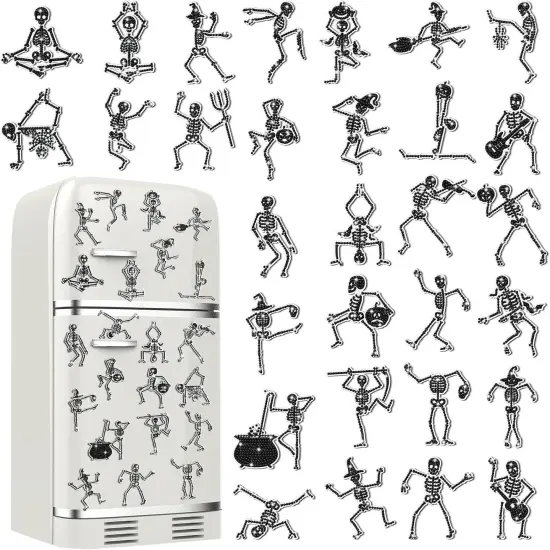 30 Pcs Halloween Diamond Art Painting Magnets Kits for Adults {1}