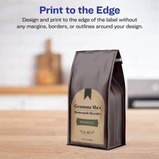 Avery Kraft Brown Arched Labels with Sure Feed, 4.75" x 3.5" {3}