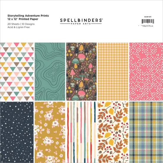 Spellbinders 12"X12" Cardstock 20/PKg-Storytelling Adventure {1}