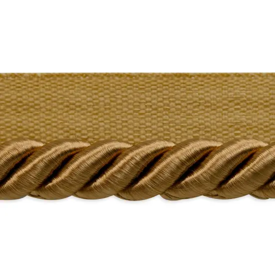 5 yards of Hilda 3/8" TwistedLip Cord Trim | 5 yard cut Brown {1}