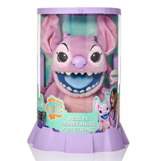 WOW! Stuff Disney Angel Puppetronic by RealFX | With a Limited 1st Edition Certificate | Looks, Feels & Sounds Real! | Disney's Lilo & Stitch | Over 100 Action & Sound Combinations | 18" High | Ages 6+ {3}