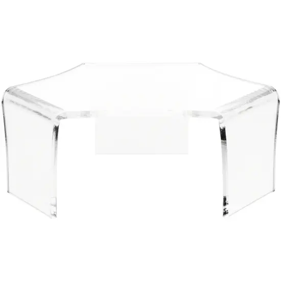 Plymor Clear Acrylic Tri-Leg (6 Sided) Display Riser, 3.5" H x 8.75" W x 7.5" D {2}