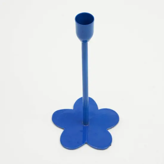 Floral Fusion Candle Holder, Blue {2}