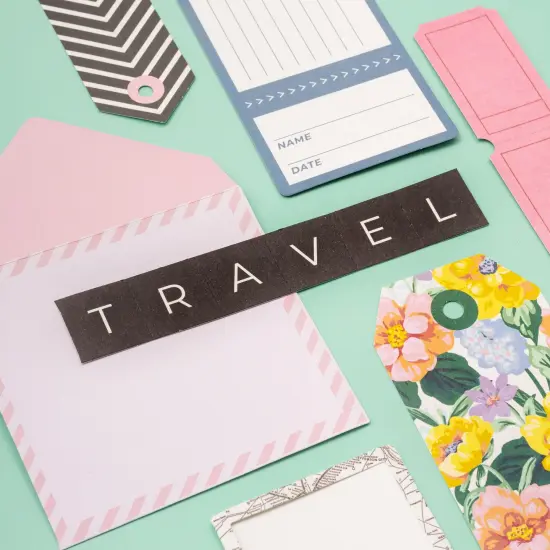 Maggie Holmes Round Trip Stationery Pack 20/Pkg-W/Gold Foil {6}