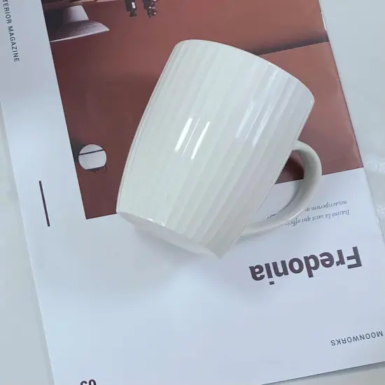 11 Ounce Porcelain Mugs, Set of 6 Coffee Mugs for Tea {2}