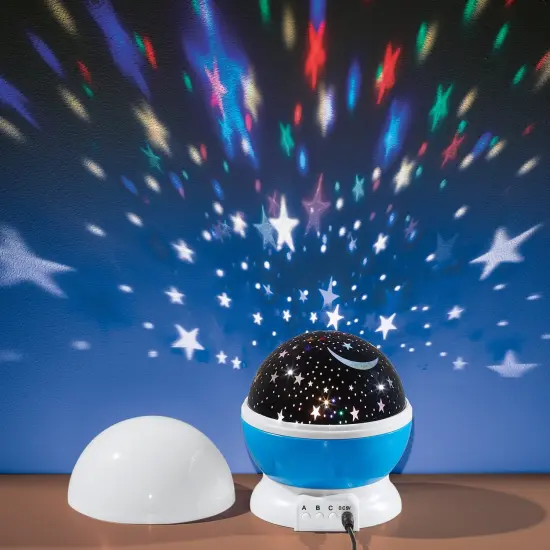 Collections Etc Night Light Rotating Star Projector with USB Port {1}