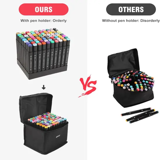 80 Colors Dual Tips Art Markers Set {5}