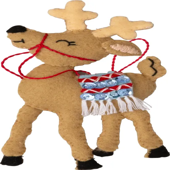 Bucilla Felt Ornaments Applique Kit Set Of 6-North Pole This Way {6}